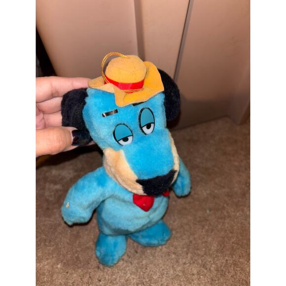 Vintage Nanco Huckleberry Hound 22'' Carnival Plush Stuffed 1989 Hanna-Barbera - Picture 2 of 6